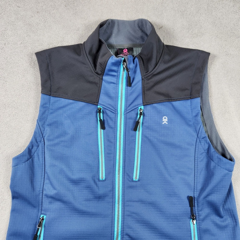 Little Donkey Andy Softshell Fleece Lined Hiking Vest Womens XL BlueFull Zip - Picture 2 of 9